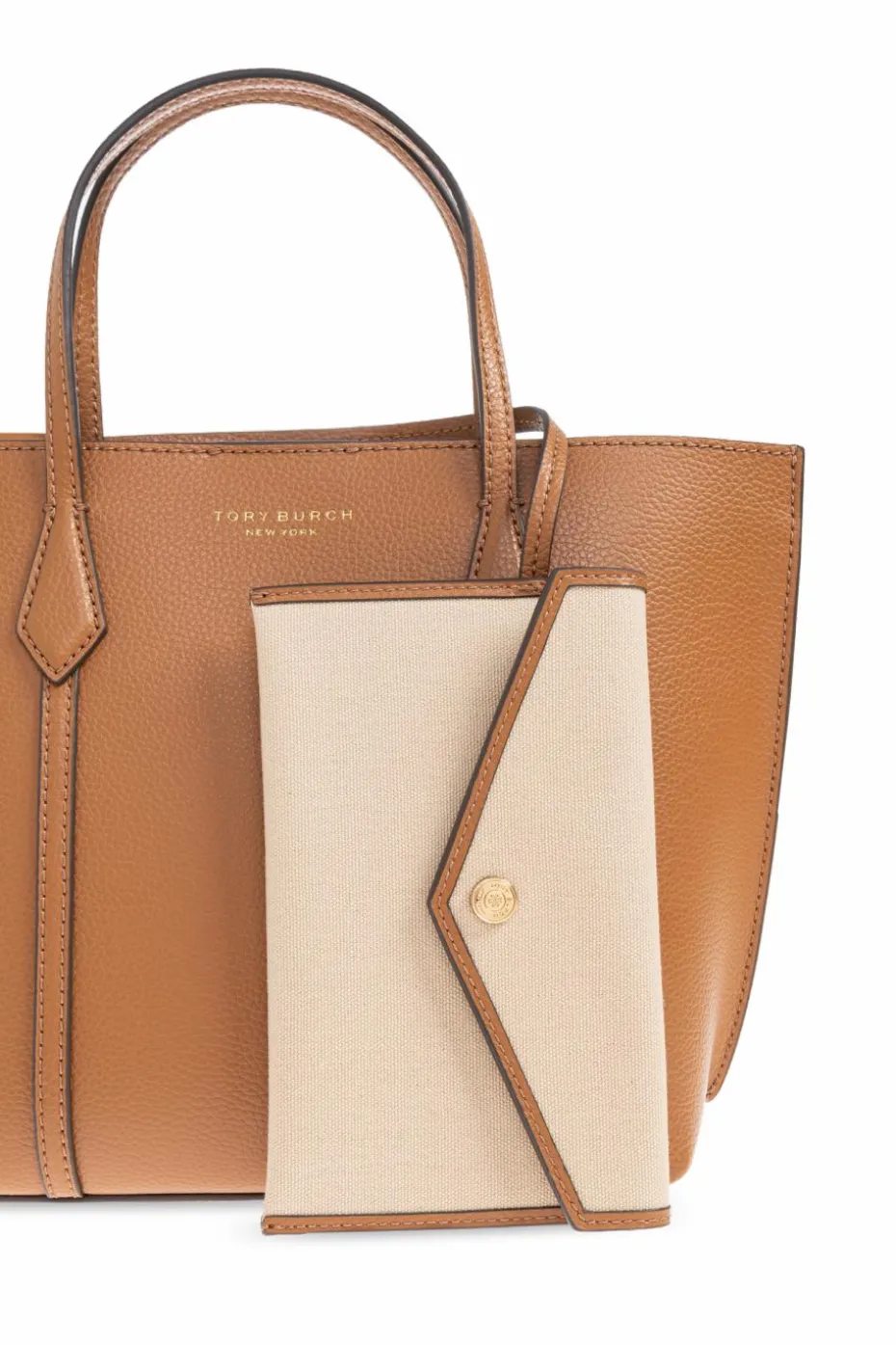 Tory Burch BRĄZOWY Torba do ręki `Perry Small`
