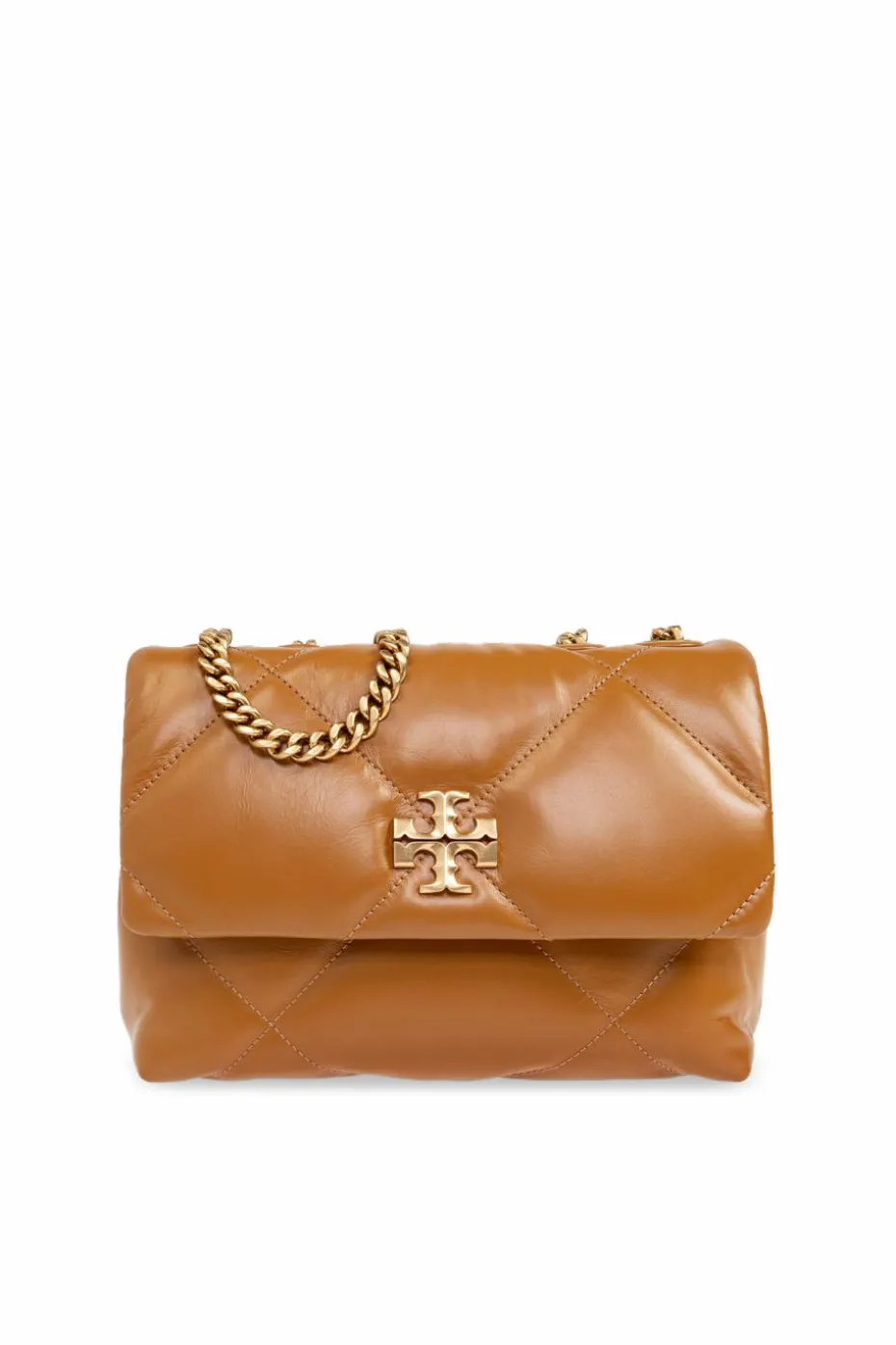 Tory Burch BRĄZOWY Torba na ramię `Kira Diamond Small`