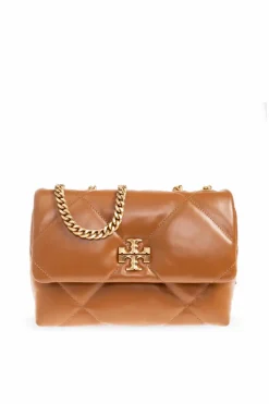 Tory Burch BRĄZOWY Torba na ramię `Kira Diamond`