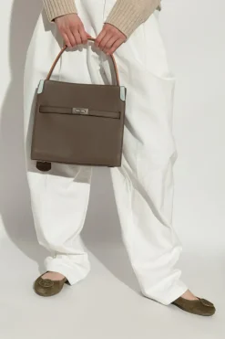 Tory Burch BRĄZOWY Torba na ramię `Lee Radziwill`