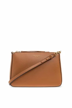Tory Burch BRĄZOWY Torba na ramię `Perry`