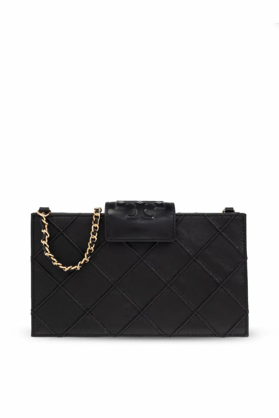 Tory Burch CZARNY Portfel na łańcuchu `Fleming Mini`