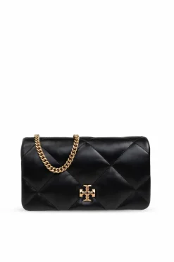 Tory Burch CZARNY Portfel `Kira` na łańcuchu
