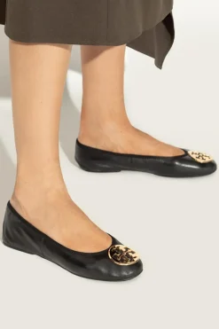 Tory Burch CZARNY Skórzane baleriny