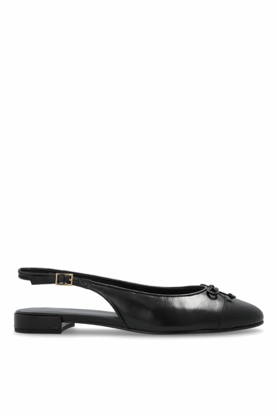 Tory Burch CZARNY Skórzane baleriny