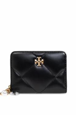 Tory Burch CZARNY Skórzany portfel