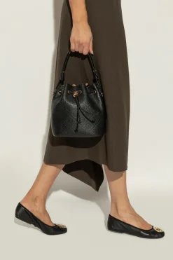 Tory Burch CZARNY Torba do ręki `T Monogram Pebble`