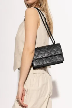 Tory Burch CZARNY Torba na ramię `Fleming Small`