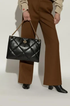 Tory Burch CZARNY Torba na ramię `Kira Diamond`