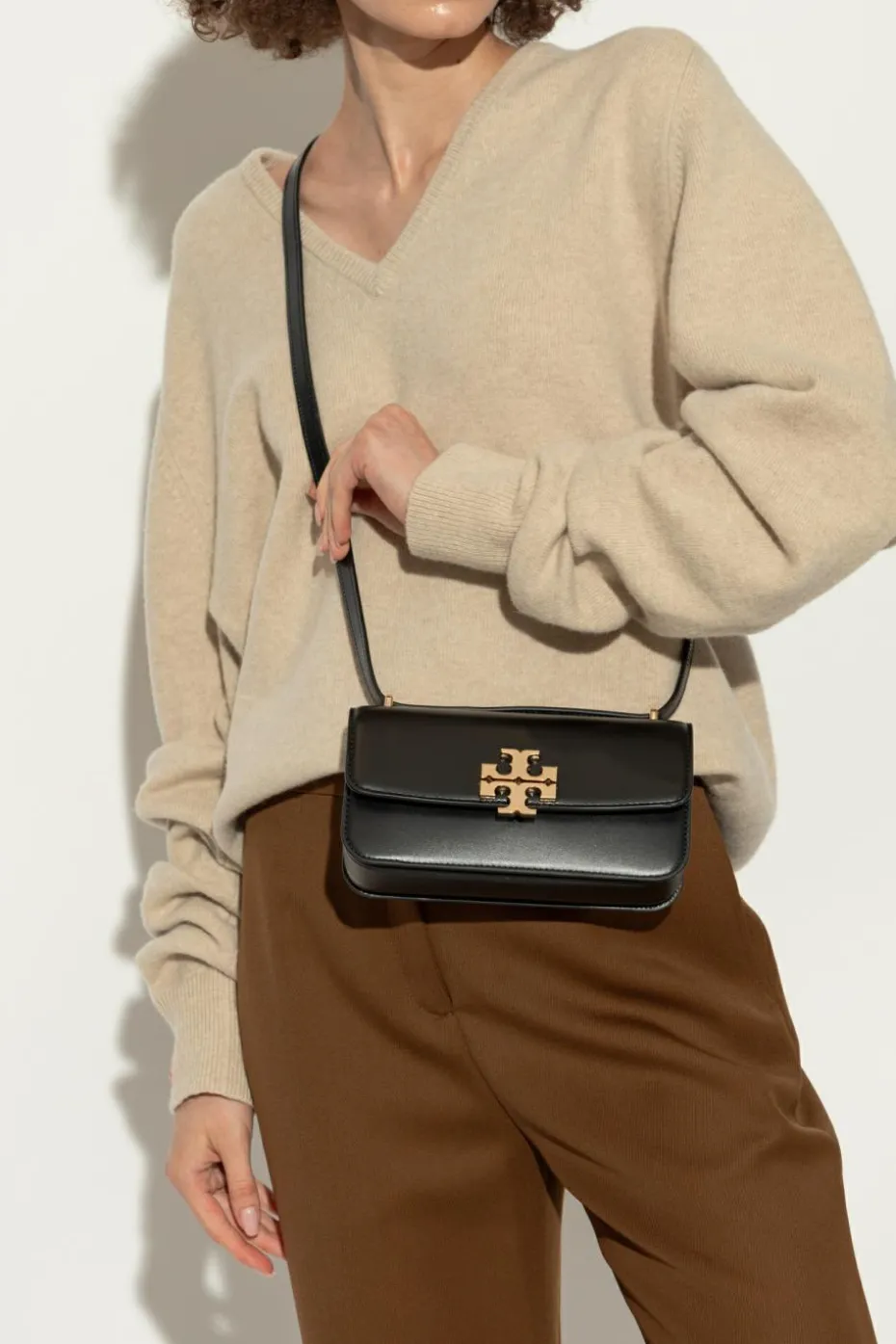 Tory Burch CZARNY Torba na ramię `Eleanor Small`
