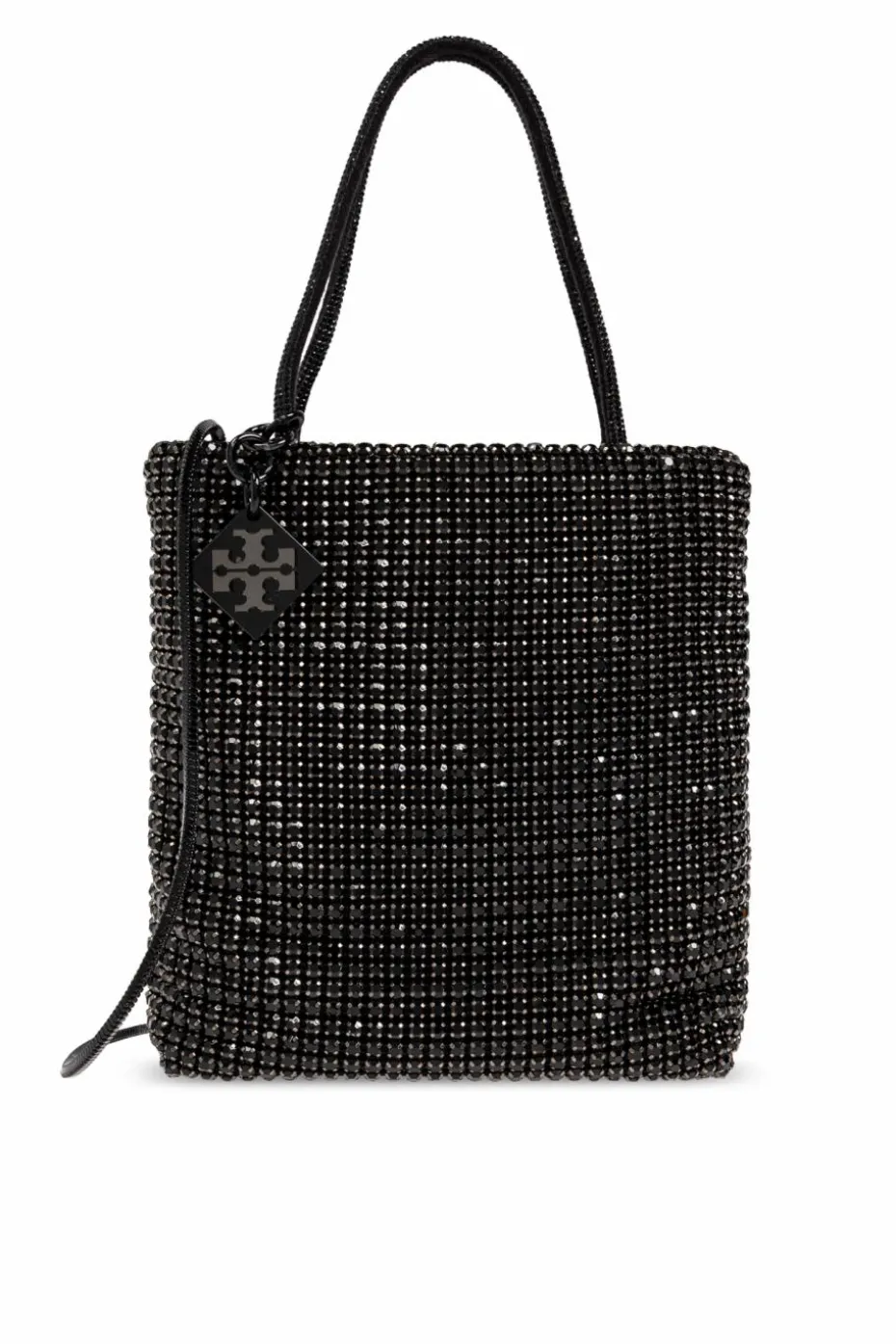Tory Burch CZARNY Torba na ramię `Night Ow Mini` z połyskującymi kryształami
