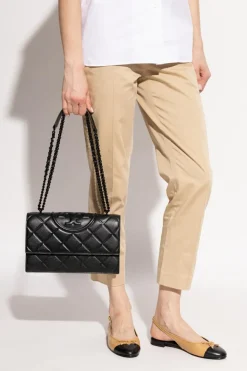 Tory Burch CZARNY Torba na ramię `Fleming`