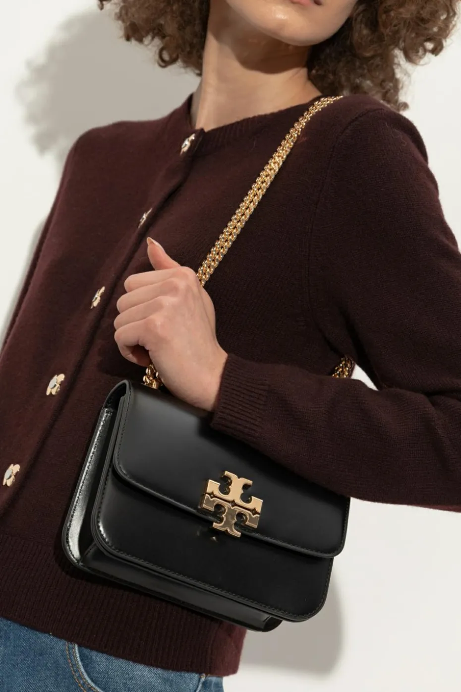 Tory Burch CZARNY Torba na ramię `Eleanor Small`