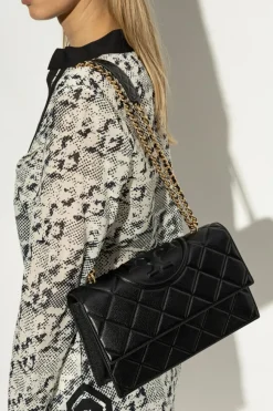 Tory Burch CZARNY Torba na ramię `Fleming`