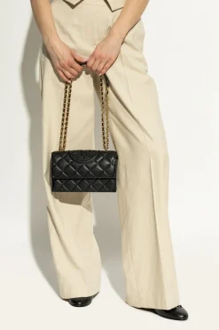 Tory Burch CZARNY Torba na ramię `Fleming Small`