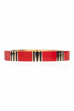 Tory Burch CZERWONY Emaliowana bransoleta