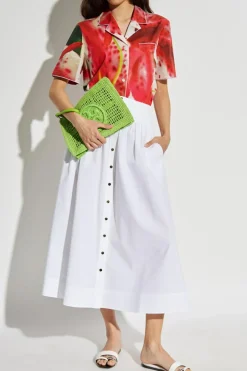 Tory Burch CZERWONY Koszula z krótkimi rękawami