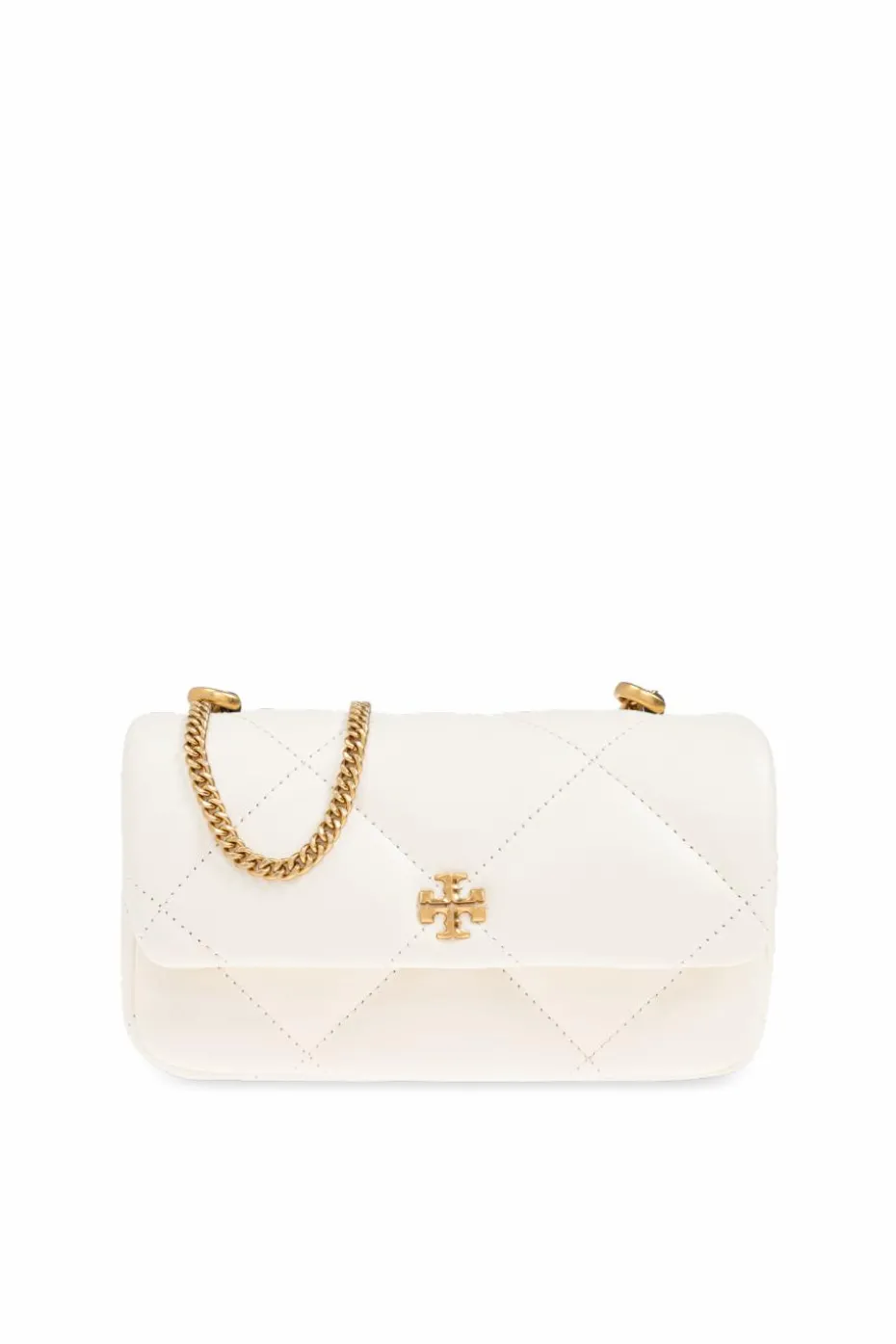 Tory Burch kremowy Torba na ramię `Kira Diamond Mini`
