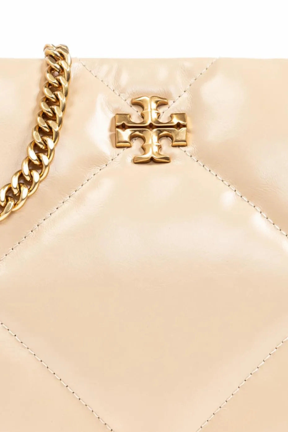 Tory Burch kremowy Torba na ramię `Kira Diamond Small`