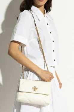 Tory Burch kremowy Torba na ramię `Kira Diamond Small`