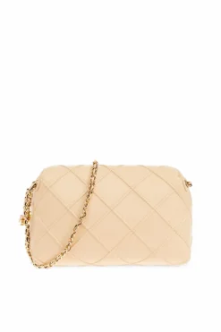 Tory Burch kremowy Torba na ramię `Fleming Small`