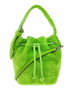 Tory Burch neonowy Torba na ramię `T-Monogram Terry Mini`