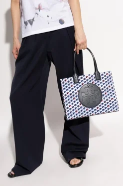 Tory Burch NIEBIESKI Torba `Ella Small` typu `shopper`