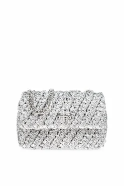 Tory Burch SREBRNY Torba na ramię `Kira Small`