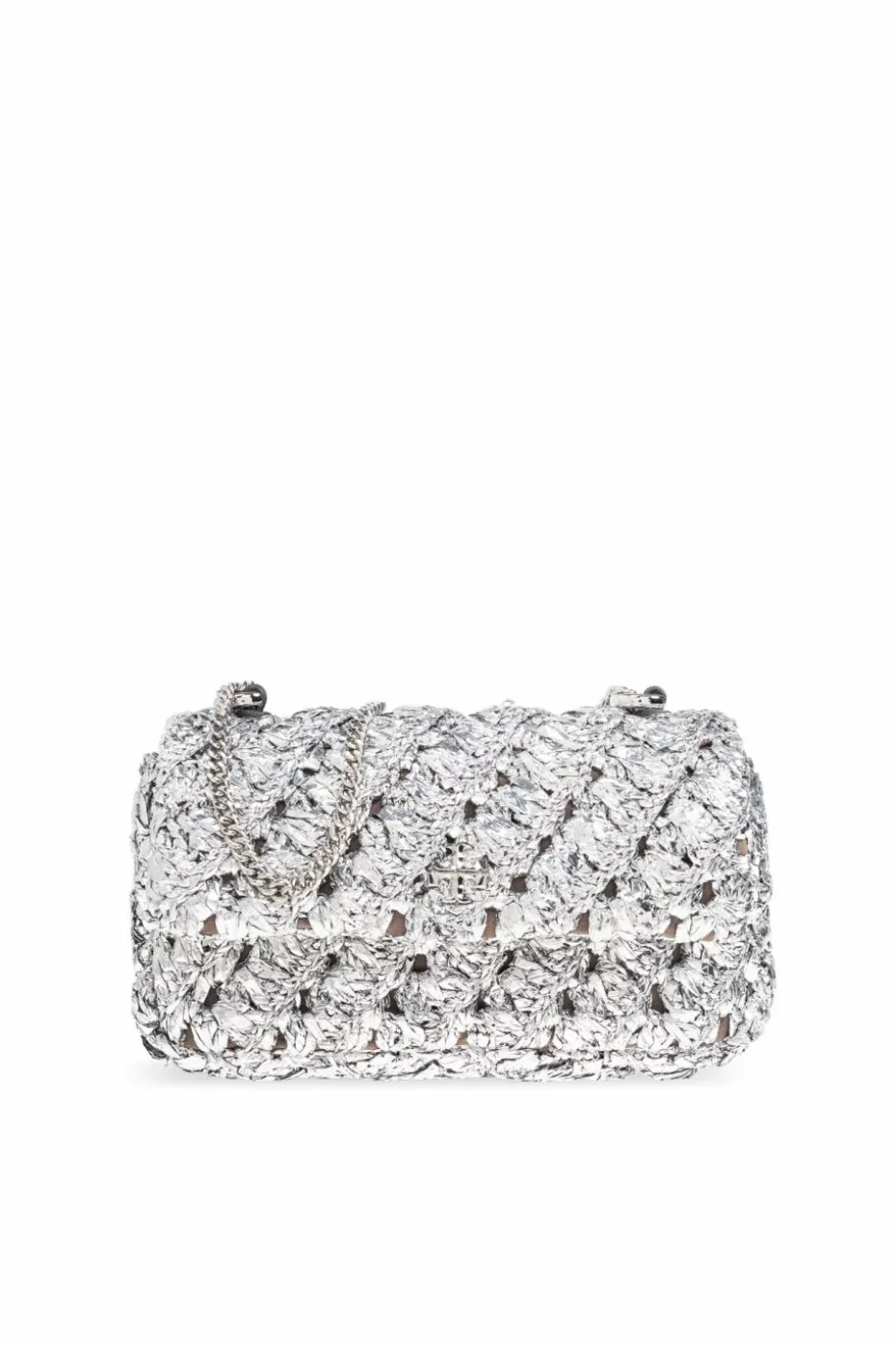 Tory Burch SREBRNY Torba na ramię `Kira Mini`