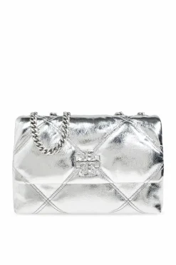 Tory Burch SREBRNY Torba na ramię `Kira`