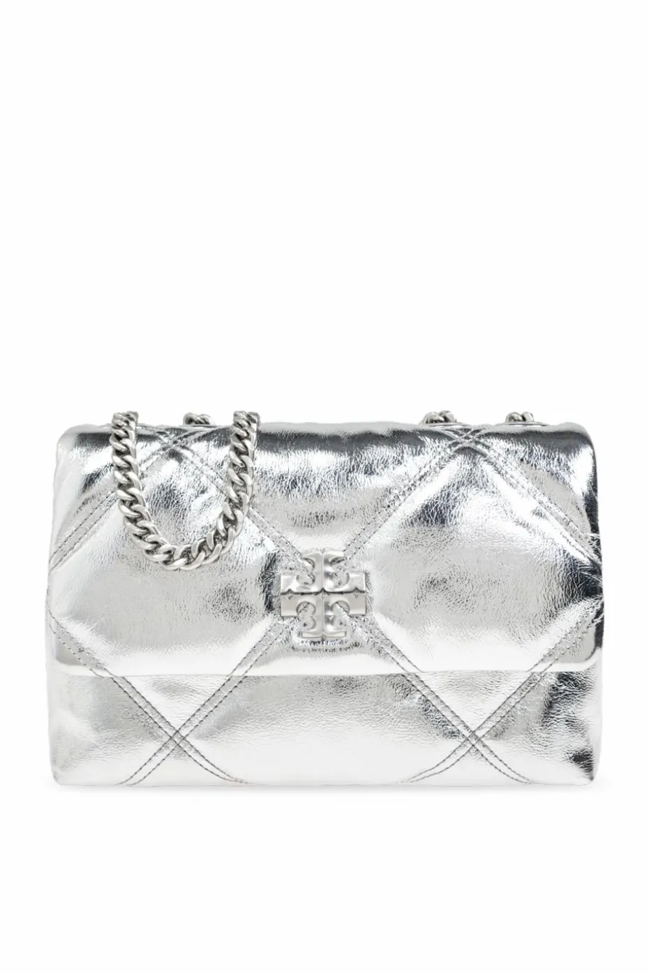 Tory Burch SREBRNY Torba na ramię `Kira`