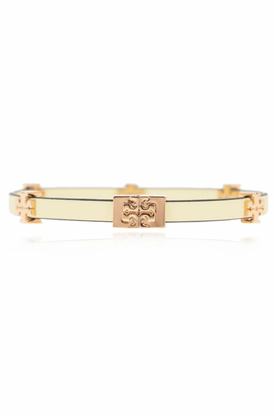Tory Burch ŻÓŁTY Skórzana bransoleta