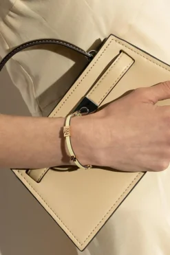 Tory Burch ŻÓŁTY Skórzana bransoleta