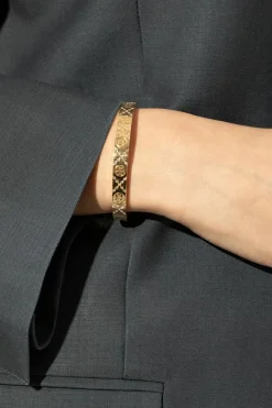 Tory Burch ZŁOTY Bransoleta `T Monogram`