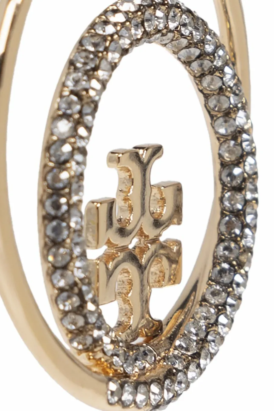 Tory Burch ZŁOTY Kolczyki z logo