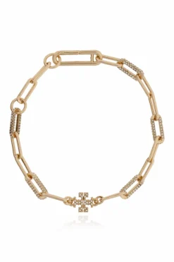 Tory Burch ZŁOTY Mosiężna bransoleta