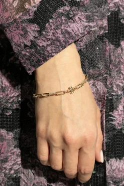 Tory Burch ZŁOTY Mosiężna bransoleta