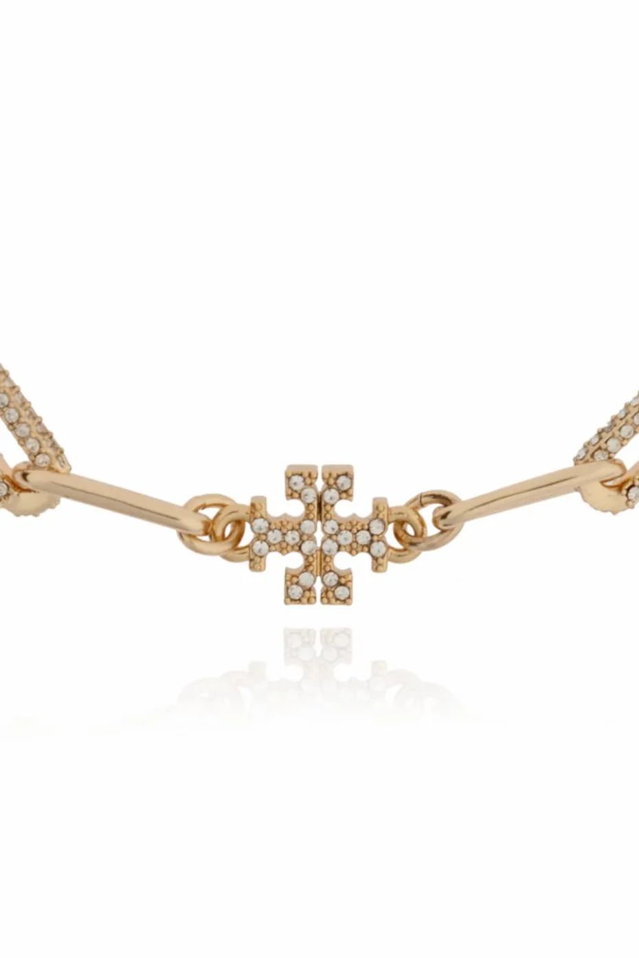 Tory Burch ZŁOTY Mosiężna bransoleta