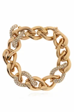 Tory Burch ZŁOTY Mosiężna bransoleta