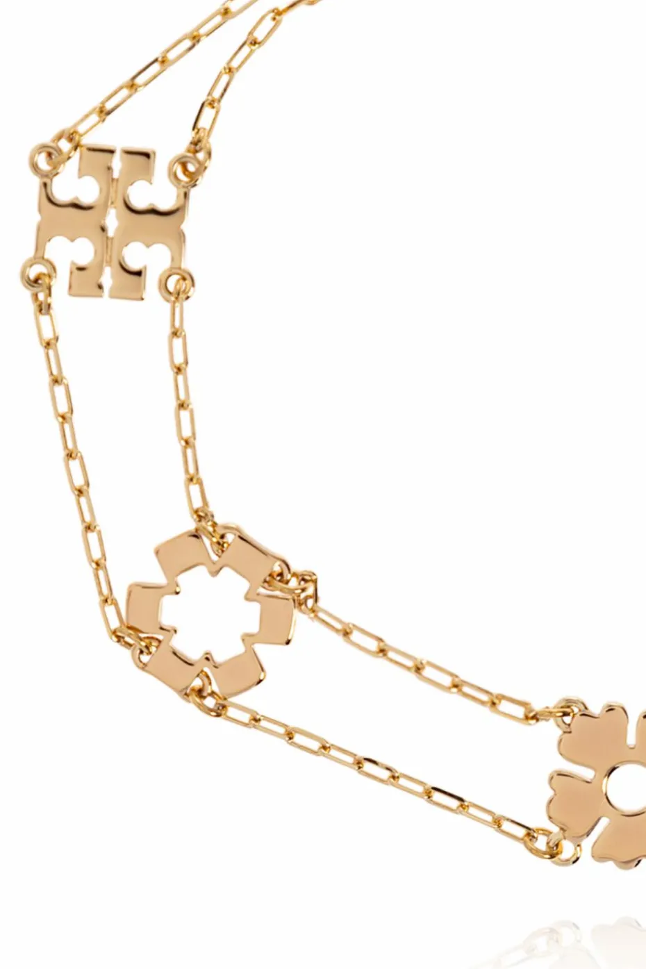Tory Burch ZŁOTY Mosiężna bransoleta