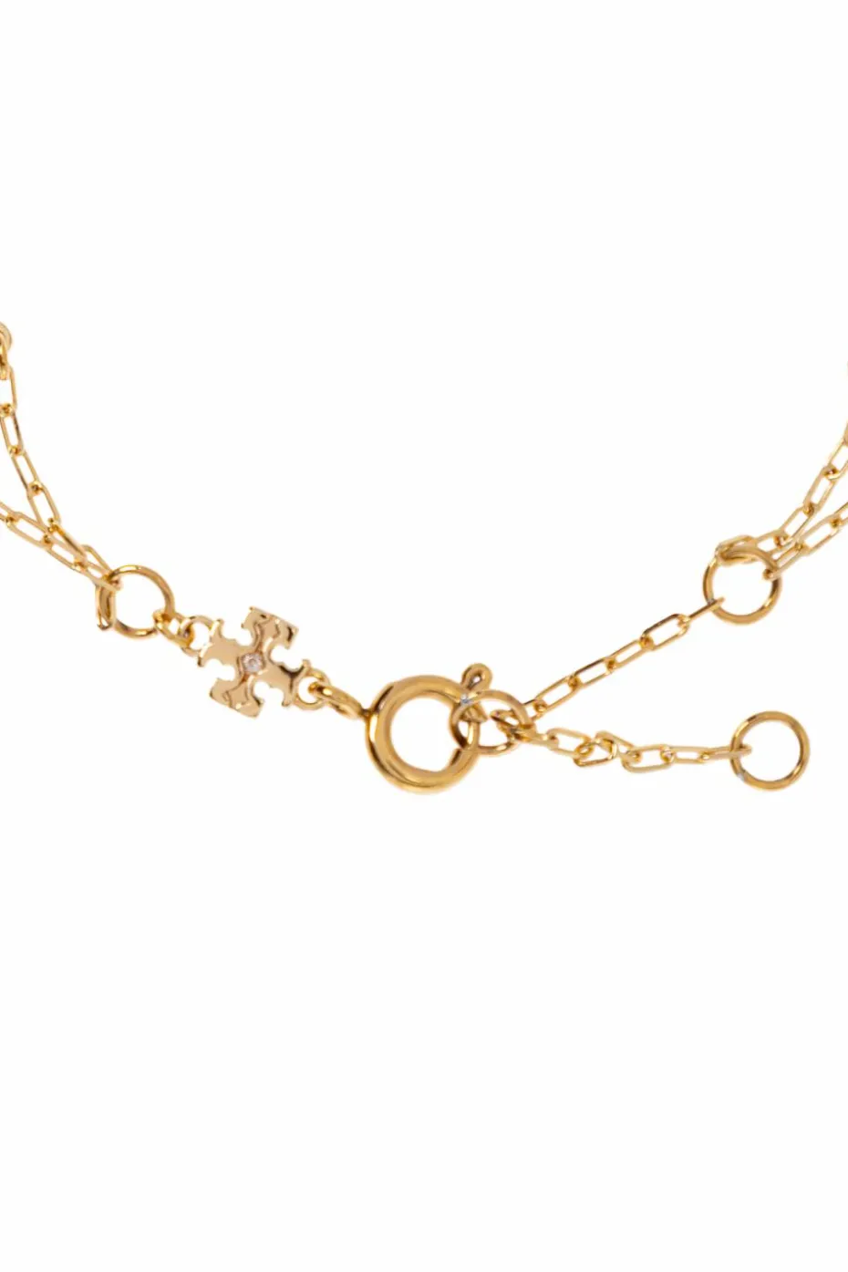 Tory Burch ZŁOTY Mosiężna bransoleta
