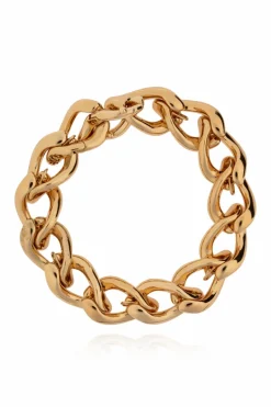 Tory Burch ZŁOTY Mosiężna bransoleta