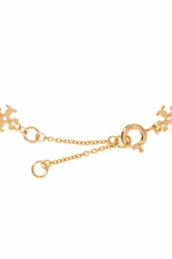 Tory Burch ZŁOTY Mosiężna bransoleta