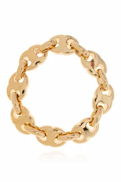 Tory Burch ZŁOTY Mosiężna bransoleta