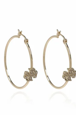Tory Burch ZŁOTY Mosiężne kolczyki