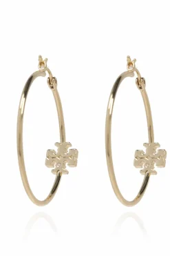 Tory Burch ZŁOTY Mosiężne kolczyki