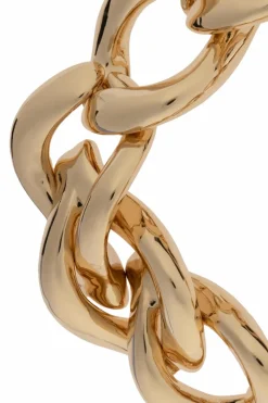 Tory Burch ZŁOTY Mosiężny naszyjnik