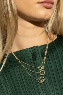 Tory Burch ZŁOTY Potrójny naszyjnik