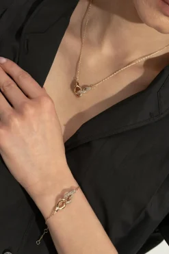Tory Burch ZŁOTY Połyskująca bransoleta