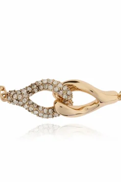 Tory Burch ZŁOTY Połyskująca bransoleta